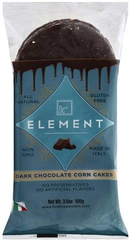Element Corn Cakes, Dark Chocolate 3.5 Oz