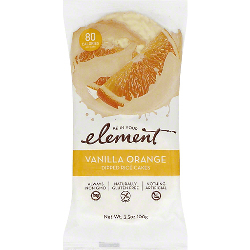 Element Rice Cakes, Dipped, Vanilla Orange 3.5 Oz