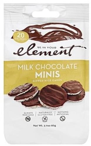 Element Rice Cakes Milk Chocolate Mini 2.11 Oz