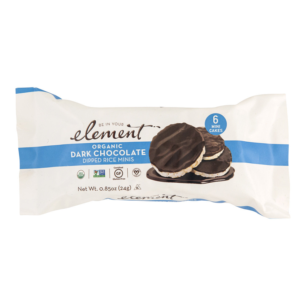 Element Snacks Organic Dark Chocolate Dipped Rice Minis, 0.85 Oz