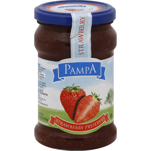 Pampa Strawberry Preserves 16 Oz