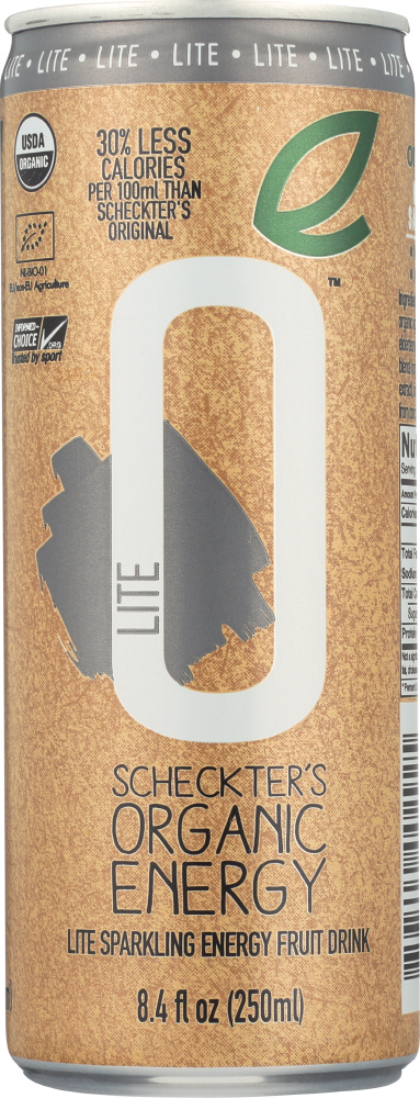 Scheckter's Organic Lite Energy Drink 8.40 Fl Oz