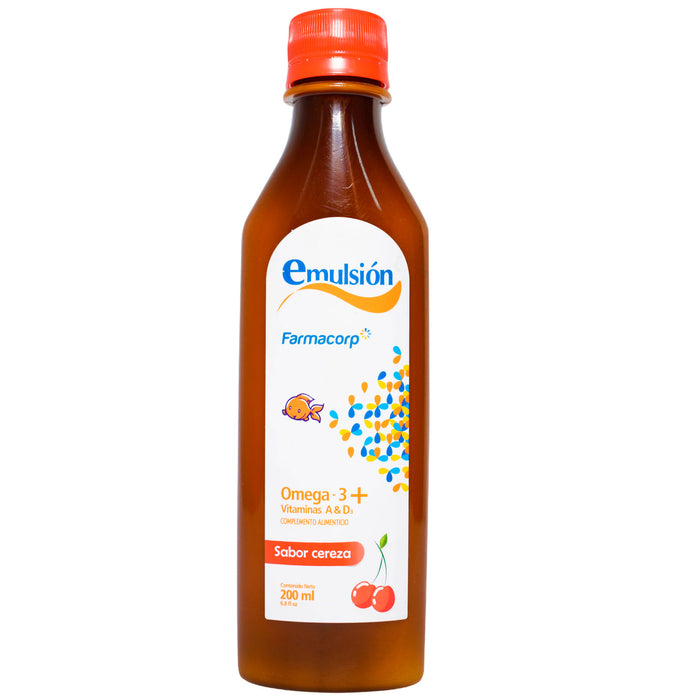 Amaria Emulsion Omeg3 Vitaminas Sabor Cereza X 200Ml