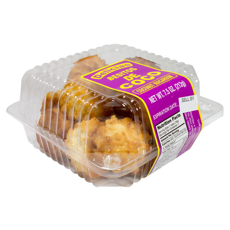 Delicias Bakery, Coconut Macaroon - 7.5oz. (Case Of 18) - Box: 18 Units - Loc: N6
