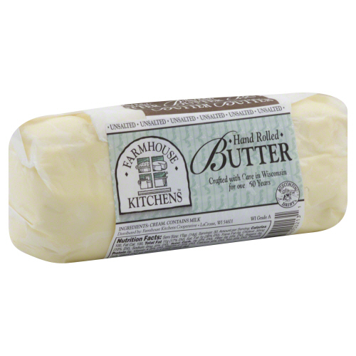 Farmhouse Kitchens Hand Rolled Unsalted Butter, 1 Lb