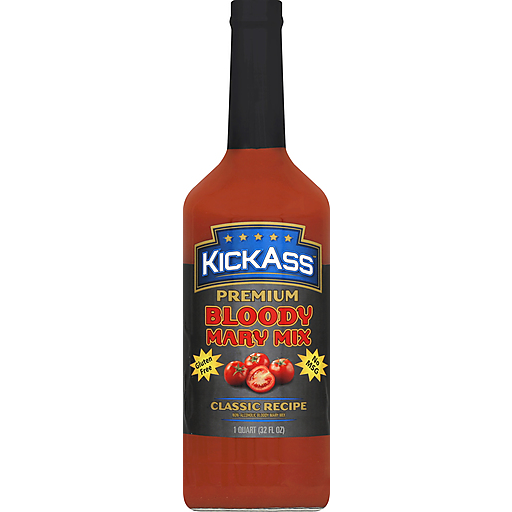 KickAss Bloody Mary Mix, Premium, Classic Recipe 32 Oz
