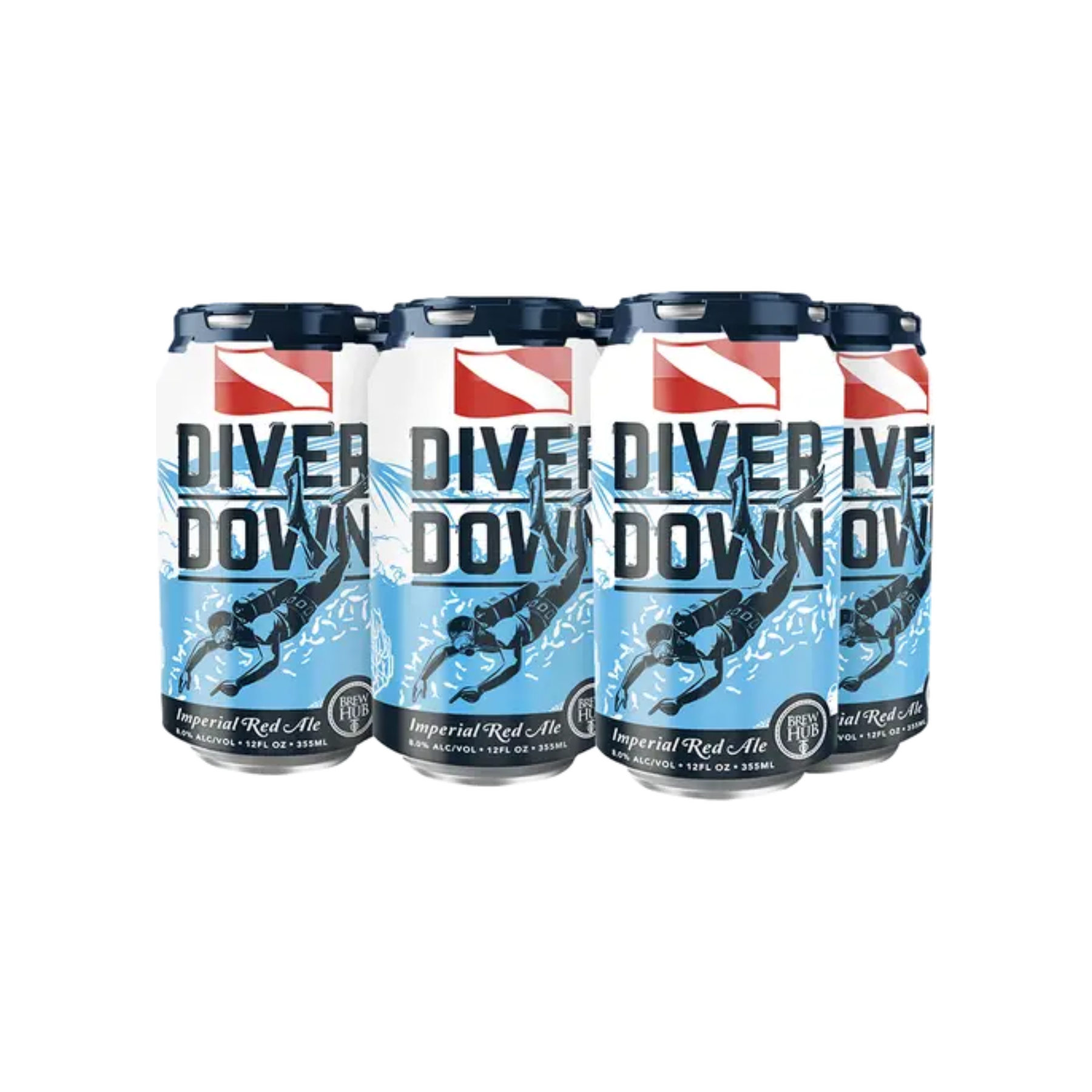 Brew Hub Diver Down Red Ale Beer - 6pk/12 Fl Oz Cans