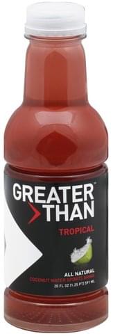 Greater Than Sports Drink, Coconut Water, Tropical