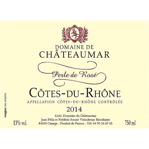 Domaine Chateaumar Cdr Perle De Rose 2015