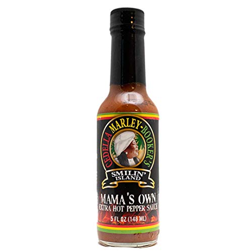 Smilin Island Foods Mamas Own Original Extra Hot- Hot Sauce By Cedella Marley Booker's Food 1 Bottle 5 Ounces