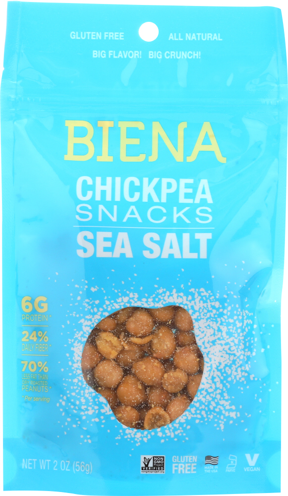 Biena Chickpea Snacks Sea Salt, 2 Oz