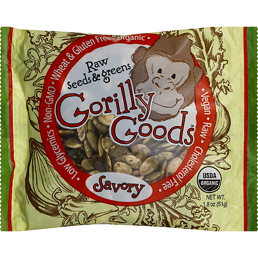 Gorilly Goods Raw Seeds & Greens, Savory 1.8 Oz