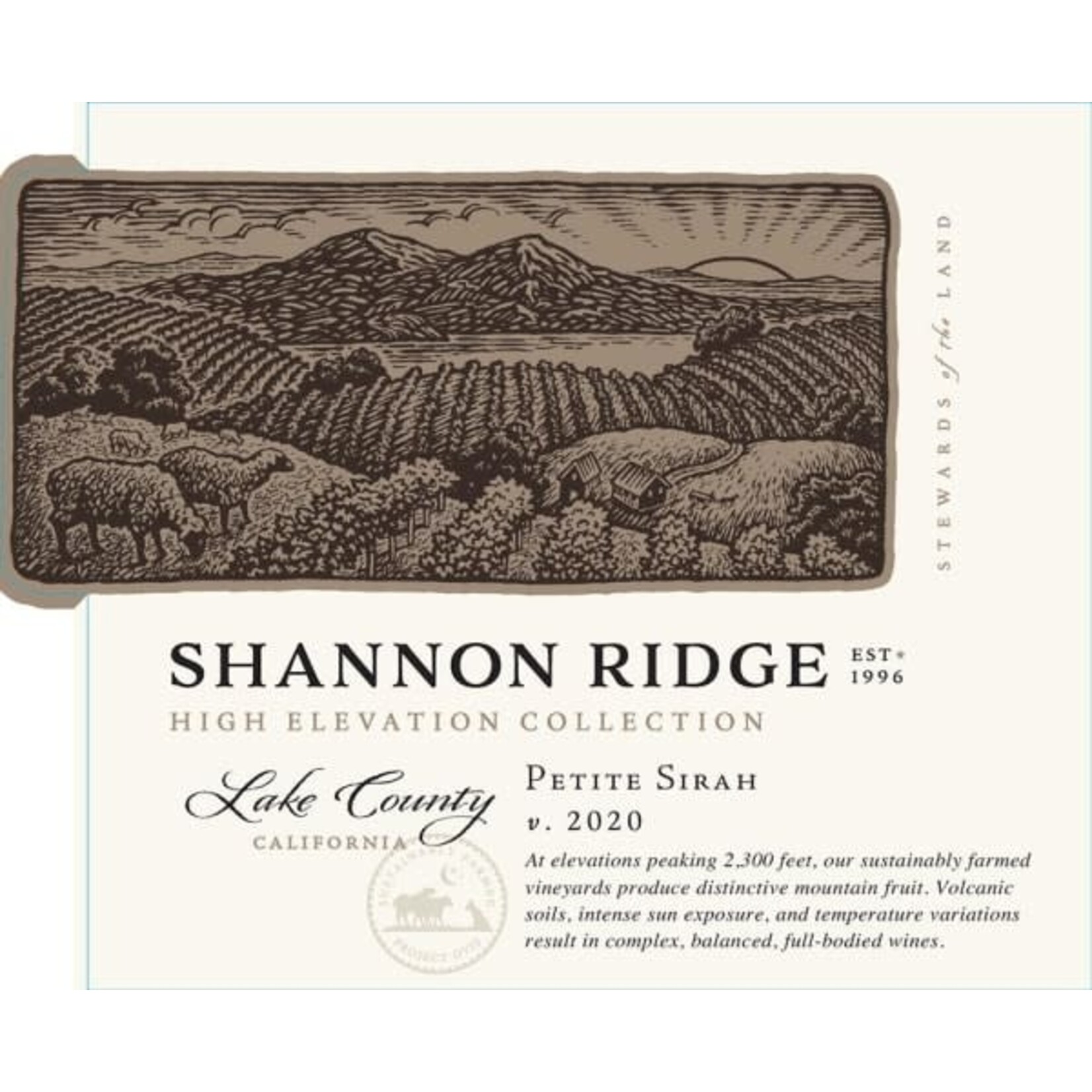 Shannon Ridge High Elevation Petite Sirah Lake County, CA