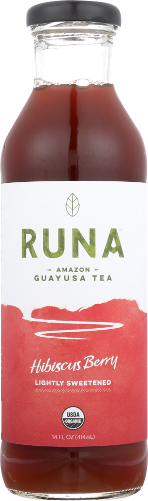 Runa Clean Energy Organic Tea Hibiscus Berry, 14 Oz