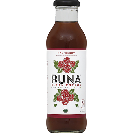 Runa Clean Energy Guayusa Tea - Raspberry - Case Of 12 - 14 Fl Oz