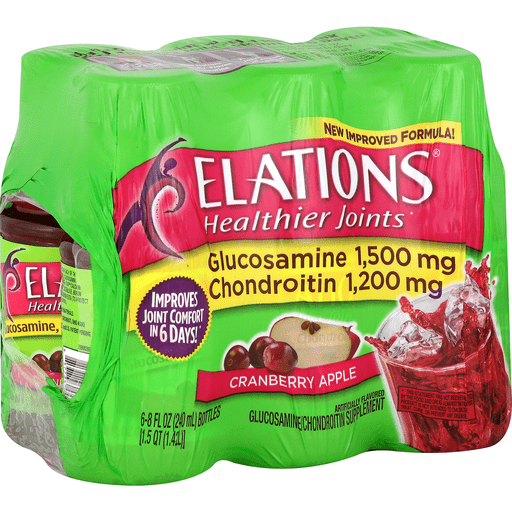 Elations Glucosamine/Chondroitin Supplement, Cranberry Apple