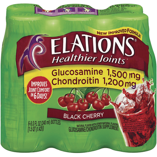 Elations Glucosamine/Chondroitin Supplement, Black Cherry