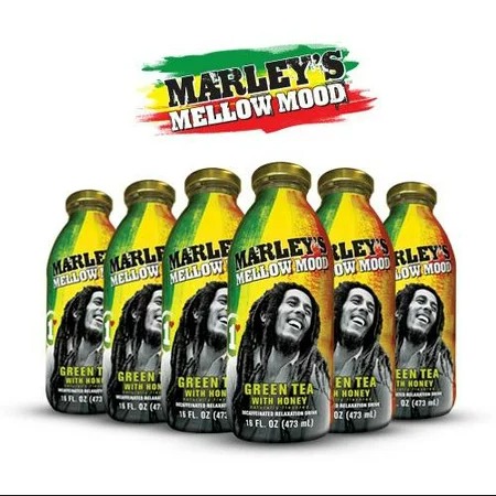 Marley's Mellow Mood Green Tea With Honey Relaxation Drink, 16 Fl. Oz