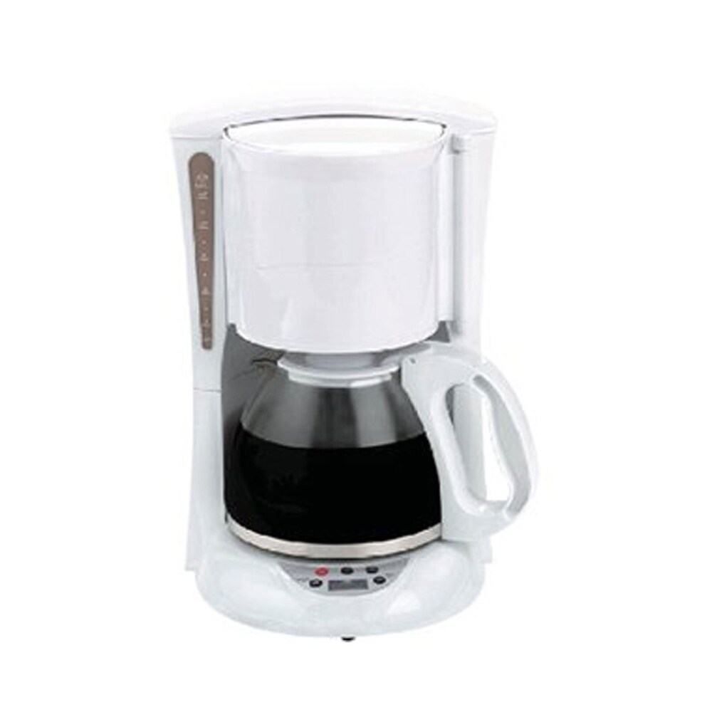 Brentwood 12-Cup Digital Coffee Maker, White Small Appliances