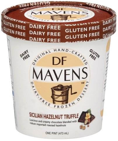 DF Mavens Frozen Dessert, Dairy Free, Sicilian Hazelnut Truffle 1 Pt