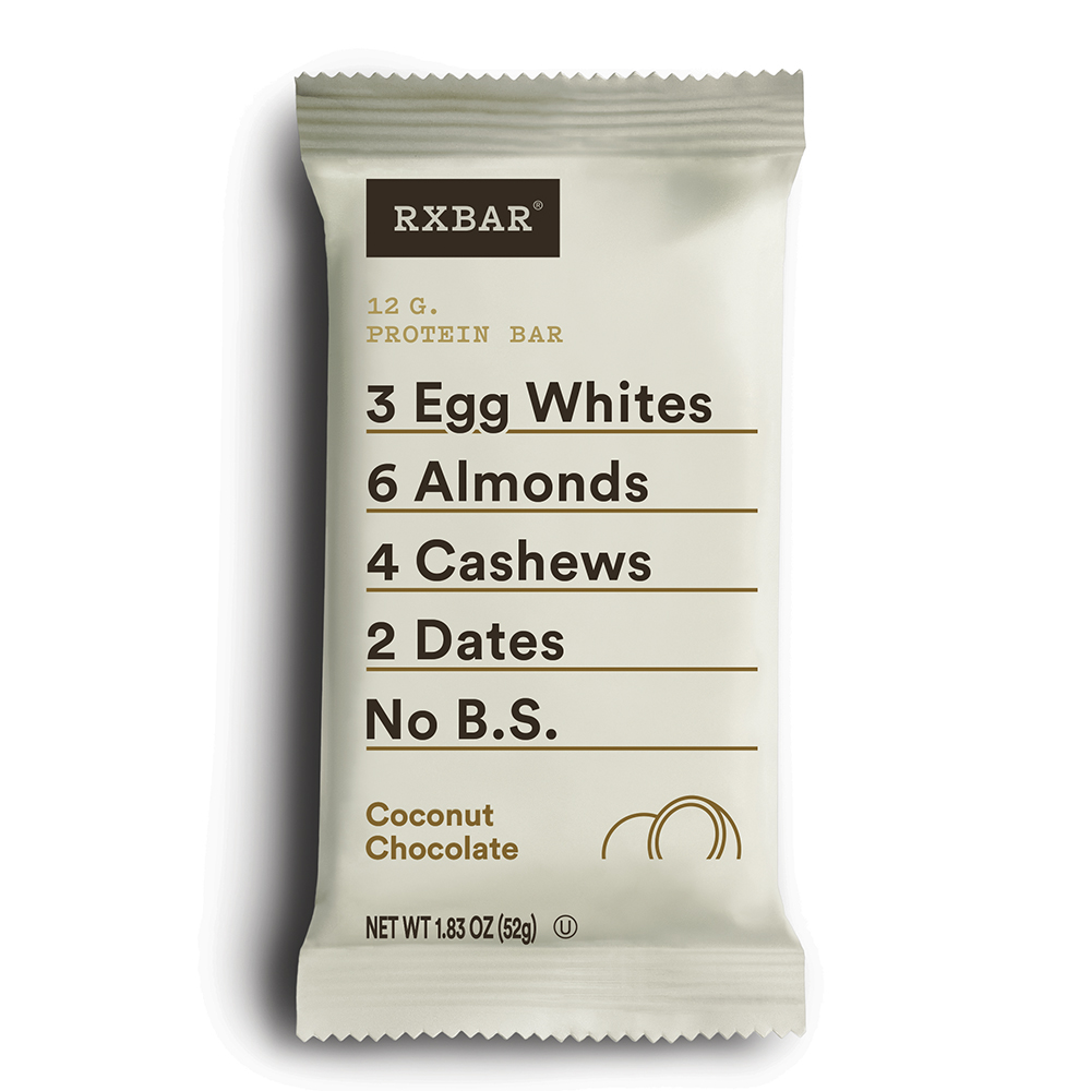 Rxbar Whole Food Protein Bar, Coconut Chocolate, 1.83oz Bars
