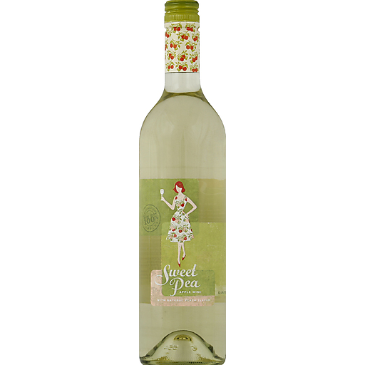Sweet Pea Apple Wine, With Natural Peach Flavor 750 Ml