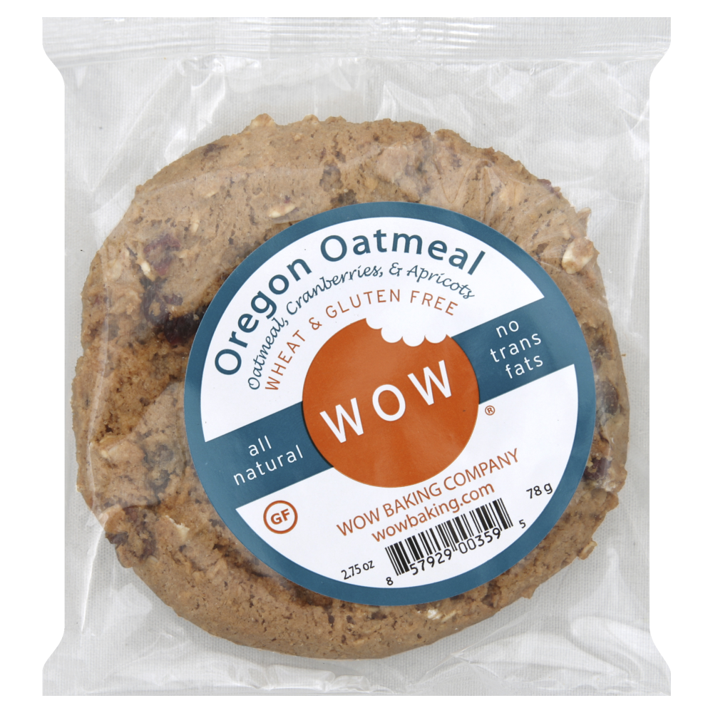 Wow Baking Cookie, Oregon Oatmeal 2.75 Oz