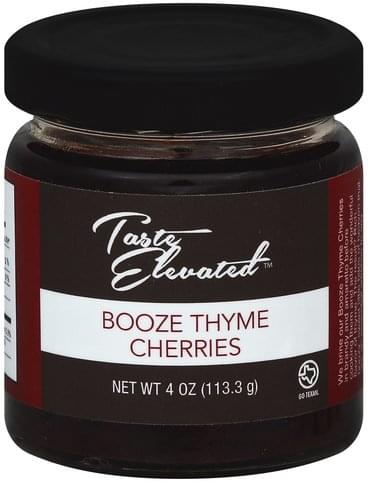 Taste Elevated Cherries Booze Thyme, 4 Oz