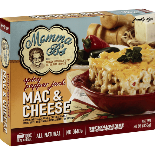 Momma Bs Spicy Pepper Jack Mac And Cheese Family Size, 30 Oz