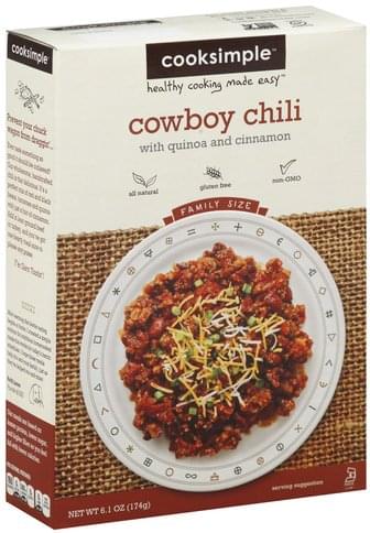Cooksimple Cowboy Chili With Quinoa And Cinnamon, 6.1 Oz