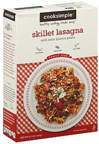 Cooksimple Skillet Lasagna Mix With Brown Rice Pasta