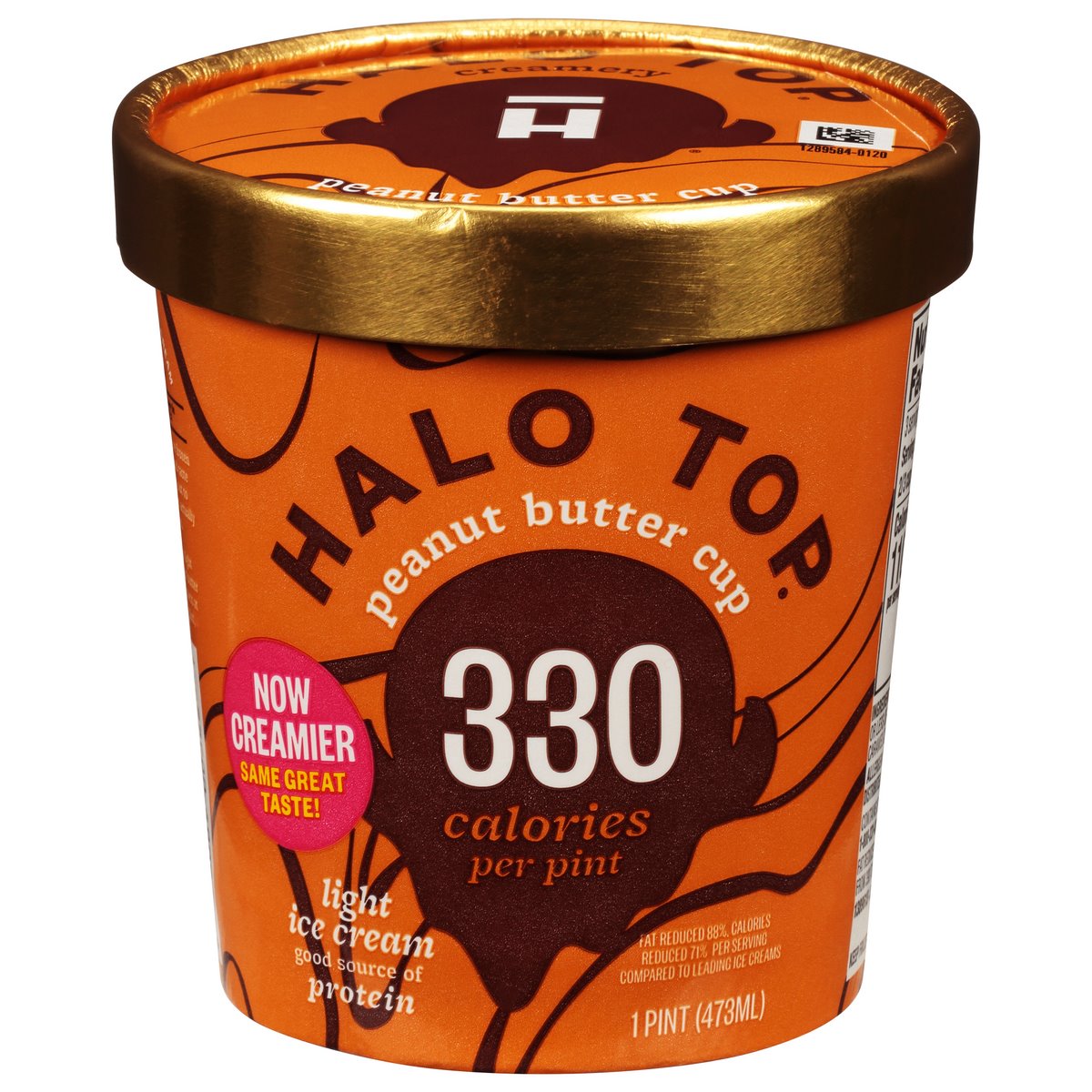 Halo Top Ice Cream, Light, Peanut Butter Cup 1 Pt