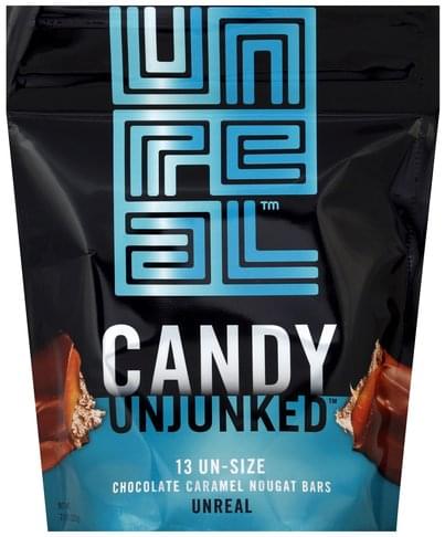 Unreal Nougat Bars, Chocolate Caramel 7.8 Oz