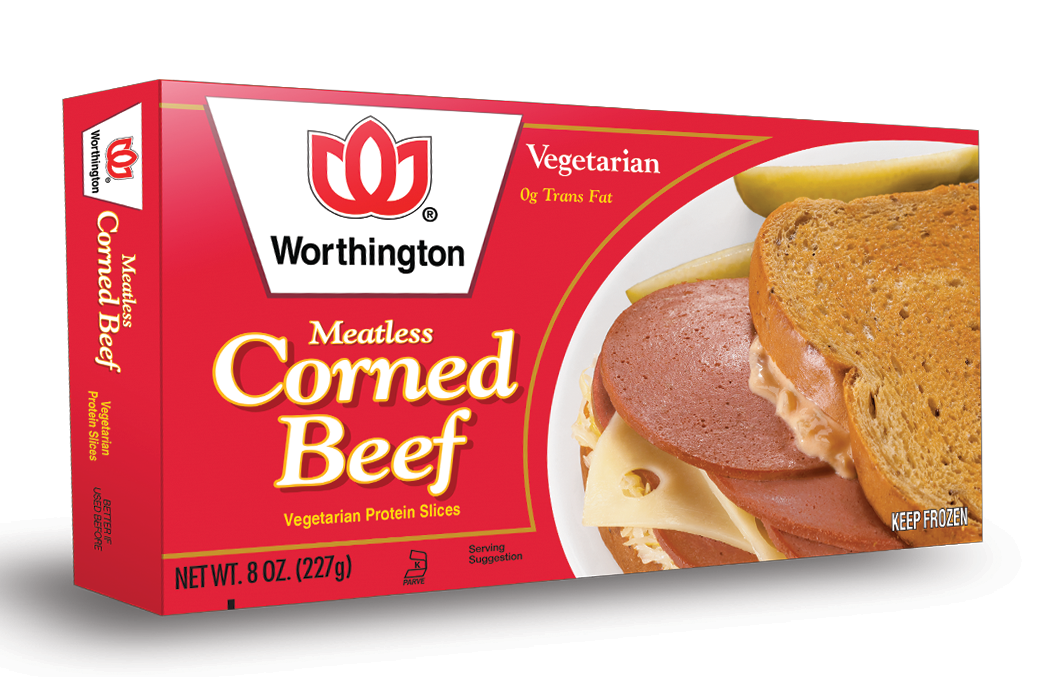 Worthington KHFM00292675 Meatless Corned Beef Slices - 8 Oz