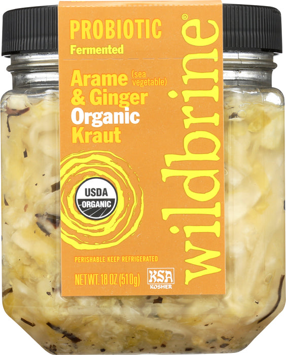 Wildbrine Sauerkraut Salad, Arame (Sea Vegetable) & Ginger