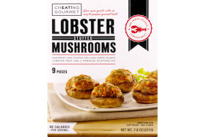 Cheat!ng Gourmet Cheating Lobster Stuffed Mushrooms