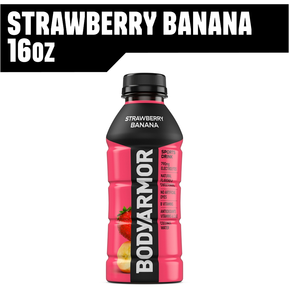 Body Armor Strawberry Banana Electrolyte Sports Drink 16 Fl Oz