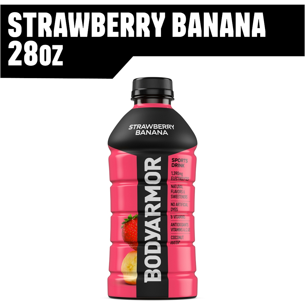 BodyArmor Strawberry Banana Electrolyte Sports Drink 28 Fl Oz