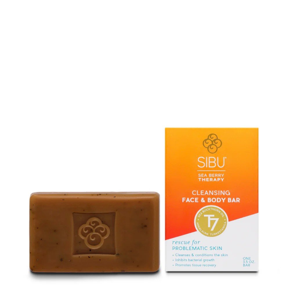 Sibu Beauty Cleansing Face And Body Bar Sea Buckthorn -- 3.5 Oz