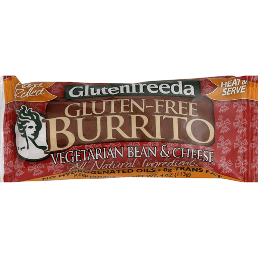 Glutenfreeda Burrito, Gluten Free, Vegetarian Bean & Cheese 4 Oz