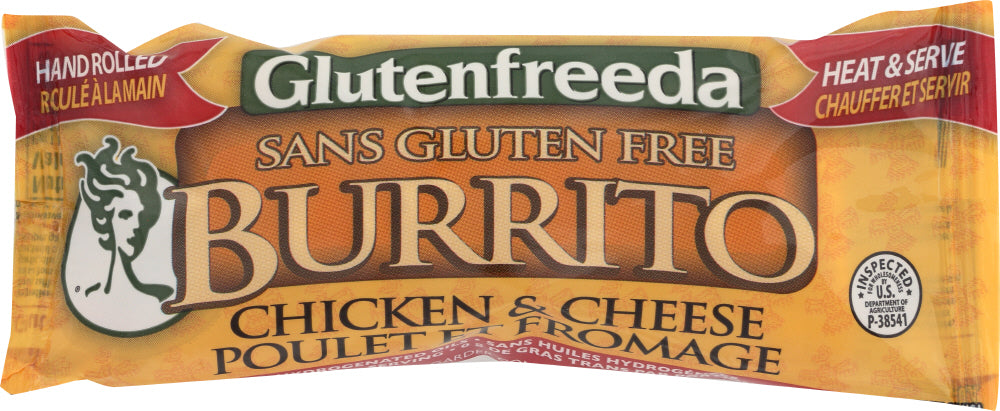 Glutenfreeda Burrito, Gluten Free, Chicken & Cheese 4 Oz