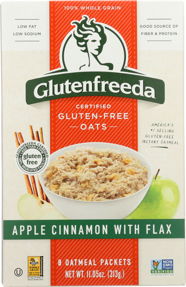 Glutenfreeda Instant Oatmeal Apple Cinnamon With Flax, 11.05 Oz
