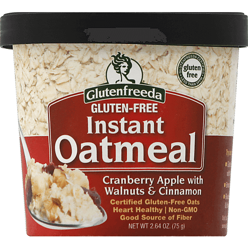 Glutenfreeda Oatmeal, Instant, Gluten Free, Cranberry Apple With Walnuts & Cinnamon 2.64 Oz