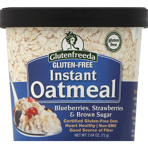 Glutenfreeda Oatmeal, Instant, Gluten Free, Blueberries, Strawberries & Brown Sugar 2.64 Oz