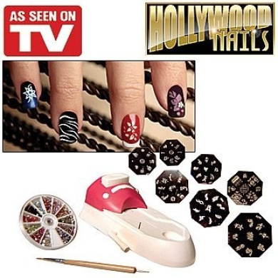 Hollywood Nails Inventel - Finger Nail Art Kit Set - As Seen On TV