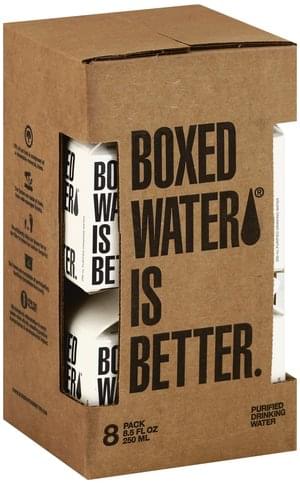 Boxed Water is Better Purified Drinking