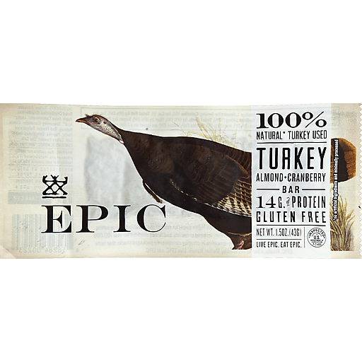 Epic Bar, Turkey, Almond + Cranberry 1.5 Oz