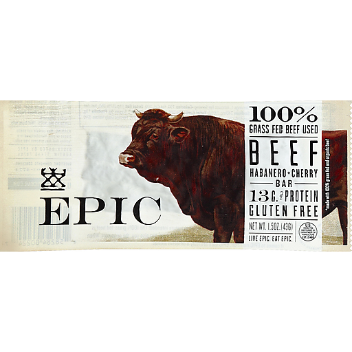 Epic Bar, Beef, Habanero + Cherry 1.5 Oz