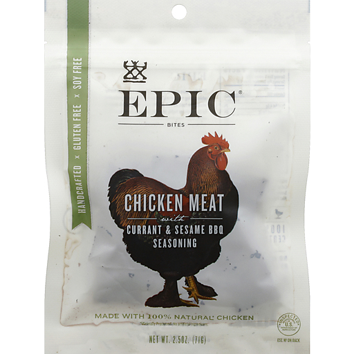 Epic Bites Chicken Meat With Currant & Sesame BBQ Seasoning