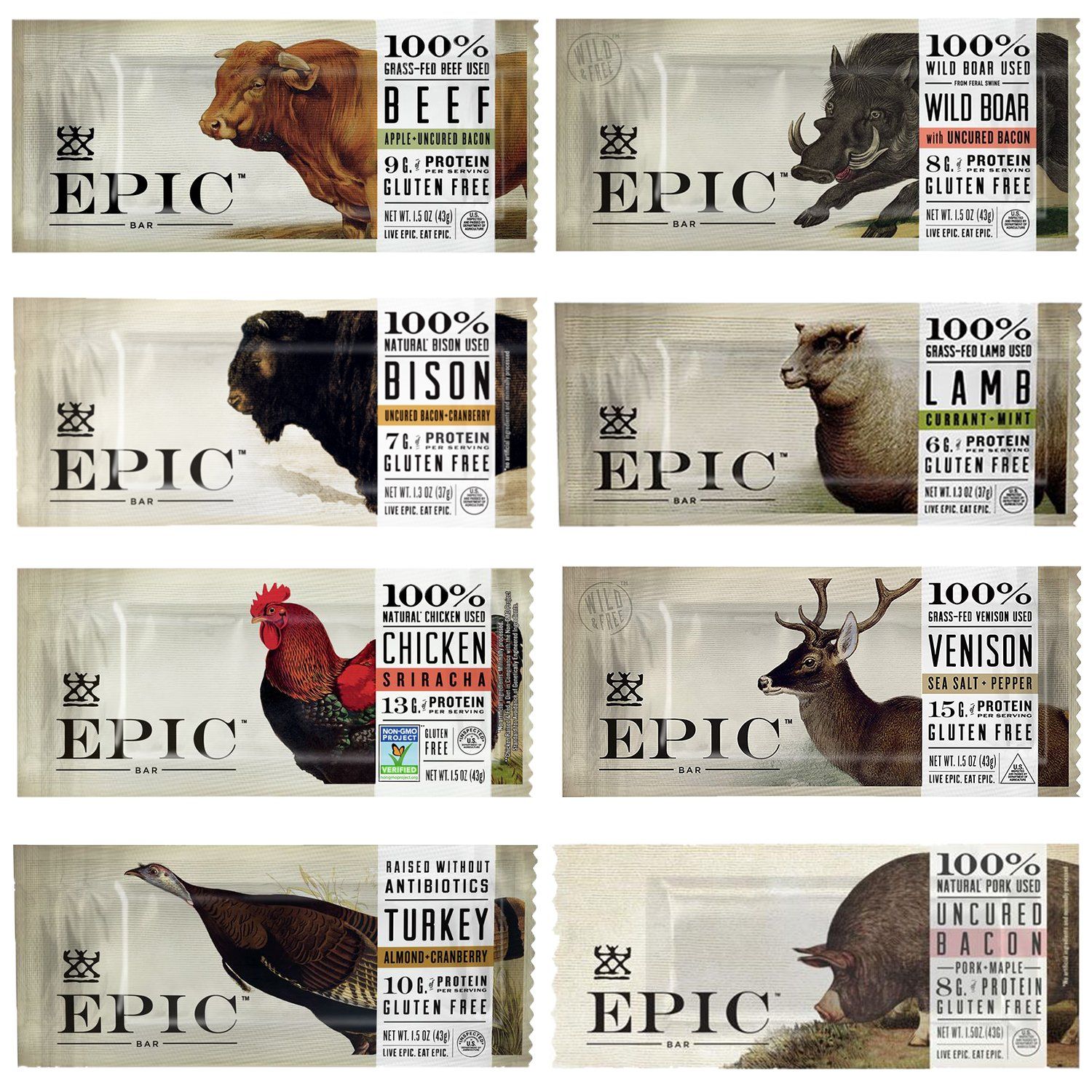 Epic Bar, Beef, Apple & Uncured Bacon 1.5 Oz